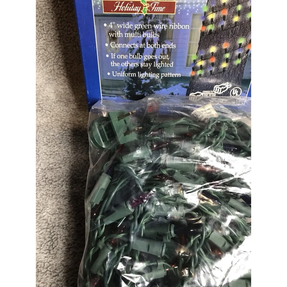 MultiColor 150 Light Sets Indoor/Outdoor Ribbon Style Tree Lights Holiday‎ Time